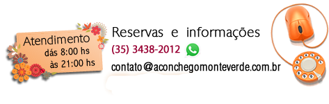 Contato da Pousada Aconchego